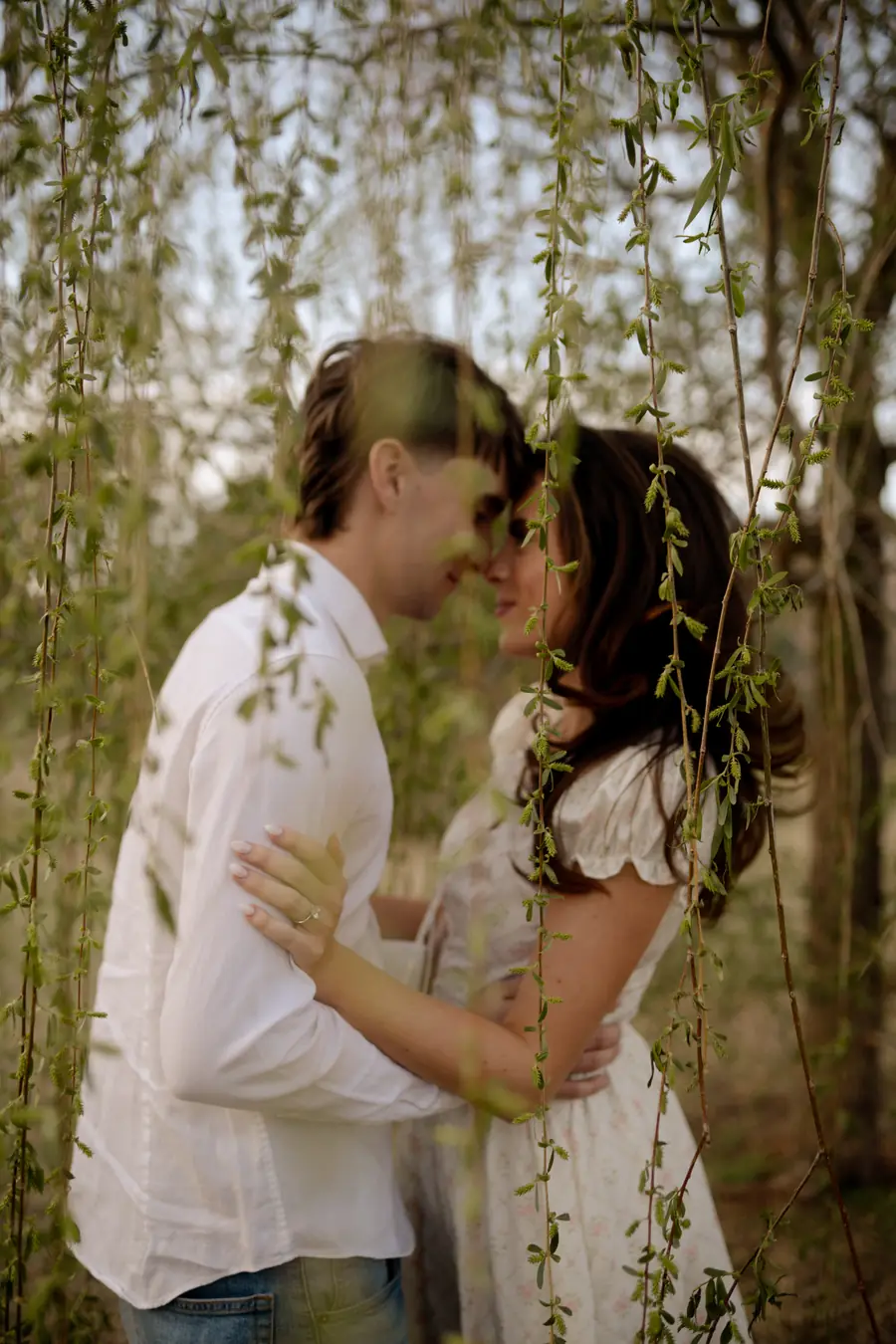 Golden hour engagement session photography Oklahoma