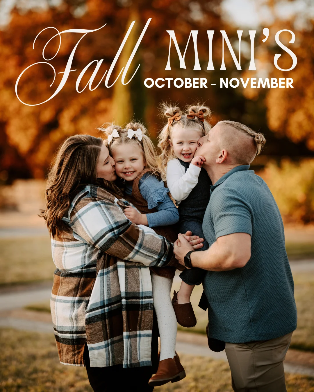 Fall mini sessions family autumn park Edmond Oklahoma