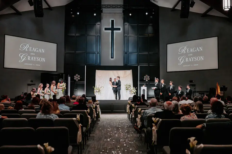 Church wedding ceremony photography Oklahoma